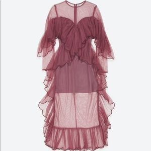 Dusty Pink Ruffle dress